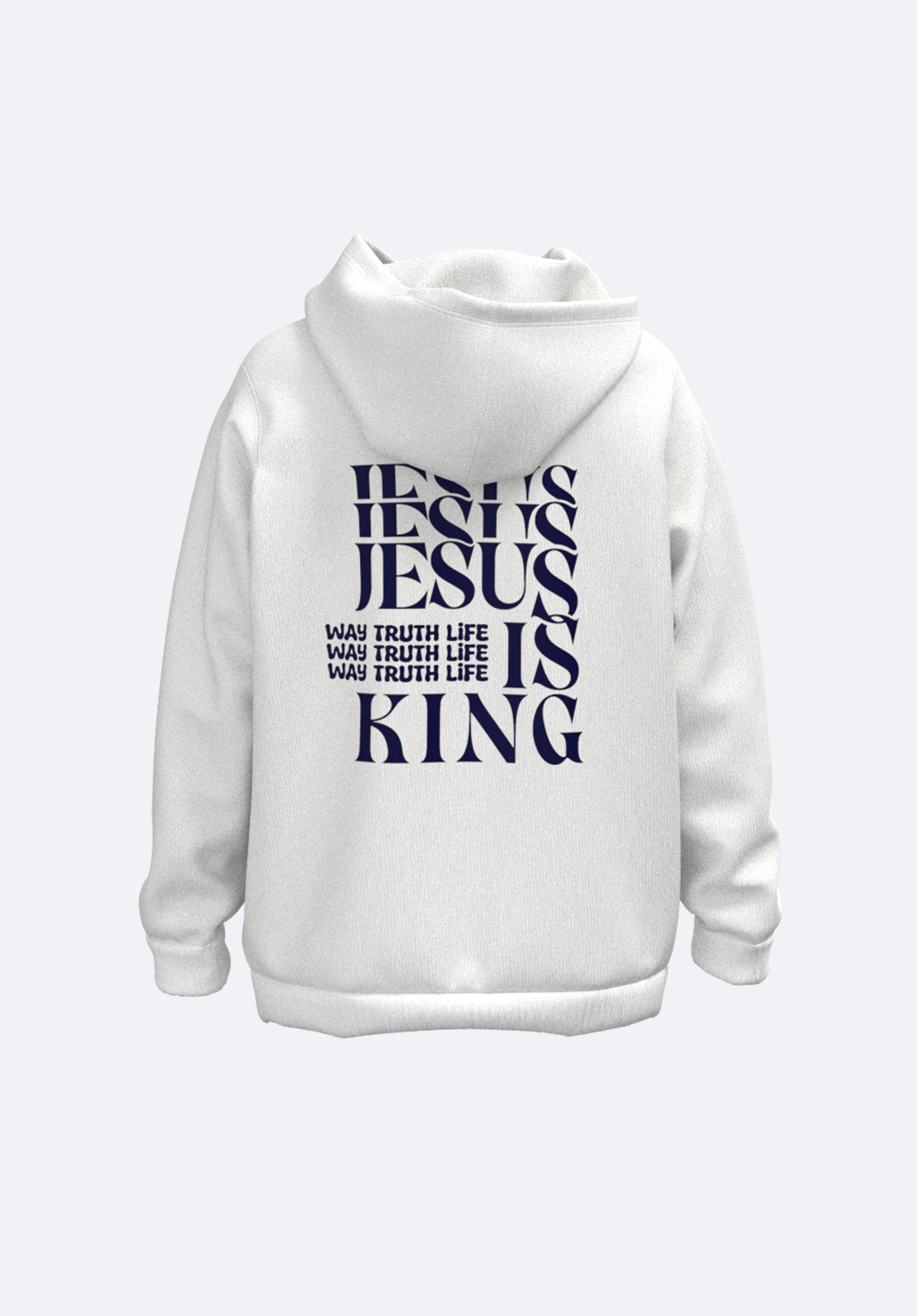 Jesus is king white sweatshirt sale